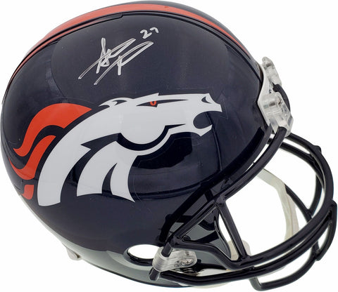 STEVE ATWATER AUTOGRAPHED DENVER BRONCOS FULL SIZE REPLICA HELMET BECKETT 178094