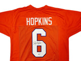 CLEMSON TIGERS DEANDRE HOPKINS AUTOGRAPHED ORANGE JERSEY BECKETT WITNESS 209358