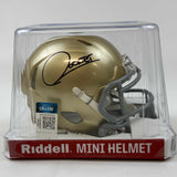 Autographed/Signed Raghib Rocket Ismail Notre Dame Mini Helmet Beckett BAS COA