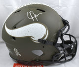 Justin Jefferson Signed Vikings F/S STS Speed Auth Helmet-Beckett