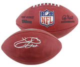 Cowboys Emmitt Smith Signed Wilson "The Duke" Football W/ Case BAS Witnessed