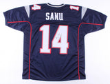 Mohamed Sanu Signed Patriots Jersey (JSA COA) New England All Pro Wide Receiver