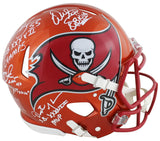 Bucs SB 37 Sapp, Brooks, Alstott +1 Signed Flash F/S Speed Proline Helmet BAS W