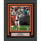 Framed Autographed/Signed Joe Burrow Cincinnati Bengals 8x10 Photo Fanatics COA