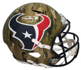 Dalton Schultz Autographed (In White) Texans Camo Full Size Speed Helmet Beckett