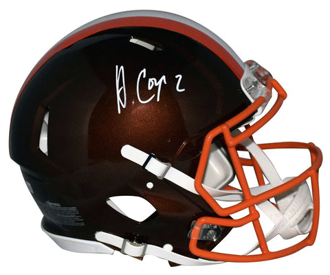 AMARI COOPER SIGNED CLEVELAND BROWNS FLASH AUTHENTIC SPEED HELMET BECKETT