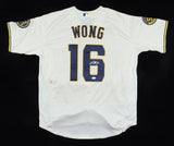 Kolten Wong Signed Milwaukee Brewers Majestic Jersey (JSA) 2xGold Glove 2nd Base