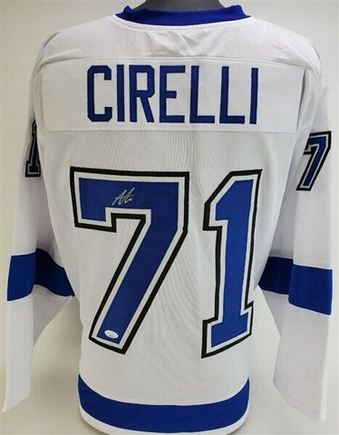 Anthony Cirelli Signed Tampa Bay Lightning Jersey (JSA COA) 2015 3rd Round Pick