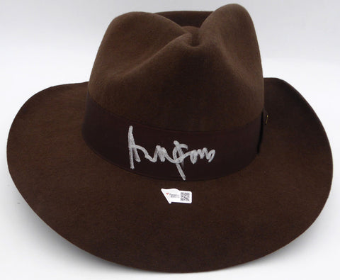 Harrison Ford Autographed Indiana Jones Fedora Hat Beckett BAS QR #B344538