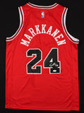 Lauri Markkanen Signed Bulls Jersey (JSA COA) Chicago's #1 pick 2017 Draft