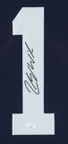 Zach Wilson Signed BYU Cougars Framed Jersey Display (JSA) New York Jets 2021 Pk