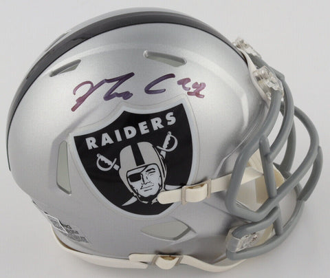 Maxx Crosby Signed Las Vegas Raiders Speed Mini Helmet 2021 Pro Bowl Defensv.End