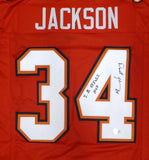 Buccaneers Dexter Jackson Autographed Red Jersey S.B. XXXVII MVP Beckett BN14841