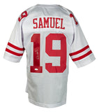 Deebo Samuel Signed Custom White Pro Style Football Jersey JSA