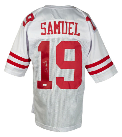 Deebo Samuel Signed Custom White Pro Style Football Jersey JSA