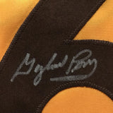 Autographed/Signed GAYLORD PERRY San Diego Yellow Baseball Jersey JSA COA Auto