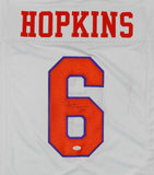 Deandre Hopkins Autographed White College Style Jersey- JSA W Authenticated *6