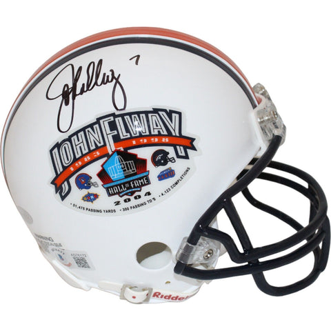 John Elway Signed Hall of Fame Ceremony 7 VSR4 Mini Helmet Beckett 44135