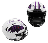 Ed and Ray Signed Baltimore Ravens Speed Flex Authentic Lunar NFL Helmet