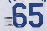 Joc Pederson Signed Los Angeles Dodgers Jersey (PSA COA) 2019 L.A. Jersey #65