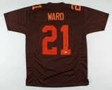 Denzel Ward Signed Browns Brown Jersey (Beckett COA) #4 Overall pick 2018 Draft