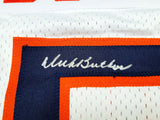 CHICAGO BEARS DICK BUTKUS AUTOGRAPHED WHITE JERSEY BECKETT BAS WITNESS 210525