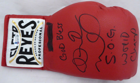 Andre Ward Auto Red Reyes Boxing Glove God Blessn World Champ Beckett V61328