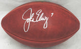 John Elway Autographed NFL Leather Football Broncos Beckett W609021