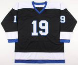 Brian Bradley Signed Lightning Jersey (JSA COA) Tampa's 1st ever goal scorer