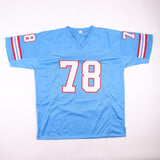 Curley Culp Signed Houston Oilers Jersey Inscribed "HOF 13"(Schwartz Sports COA)