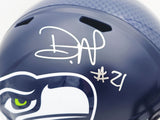 DEVON WITHERSPOON AUTOGRAPHED SEAHAWKS BLUE FULL SIZE HELMET MCS HOLO 229503