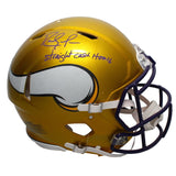 Randy Moss Autographed "Straight Cash Homie" Vikings Authentic Helmet Beckett