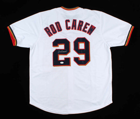 Rod Carew Signed Minnesota Twins Jersey (JSA COA) 18xAll Star / 7x Batting Champ