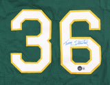 Terry Steinbach Signed Oakland Athletics Jersey (Beckett) A's 3xAll Star Catcher