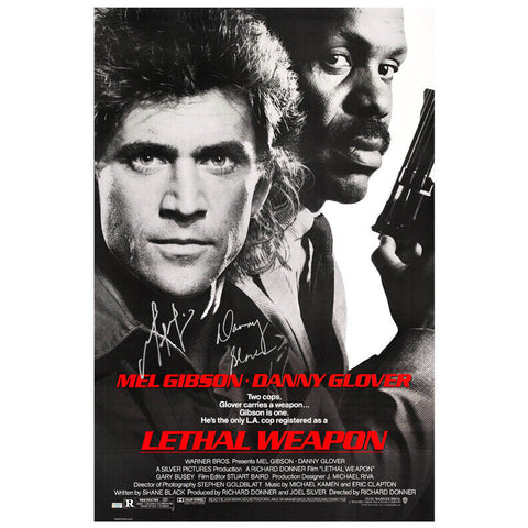 Mel Gibson, Danny Glover Autographed 1987 Lethal Weapon Original 27x40 Poster