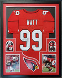 FRAMED ARIZONA CARDINALS JJ WATT AUTOGRAPHED SIGNED JERSEY JSA COA