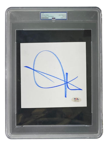 John Cena Signed Slabbed WWE Large Cut Signature PSA AN81379