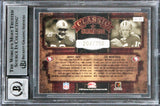 49ers Jerry Rice & Joe Montana Signed 2004 Donruss #C38 Card Auto 10 BAS Slabbed