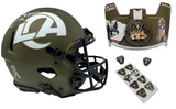 COOPER KUPP Autographed Rams STS - Army Ed. - Authentic Speed Helmet FANATICS