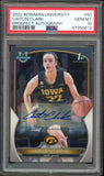 2022 Bowman University Prospect 1st Iowa #50 Caitlin Clark Auto PSA 10 GEM MINT