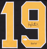 Bryan Trottier Signed Pittsburgh Penguins Jersey Inscribed "HOF 97" (JSA COA)