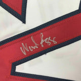 FRAMED Autographed/Signed WADE BOGGS 33x42 Boston White Baseball Jersey JSA COA