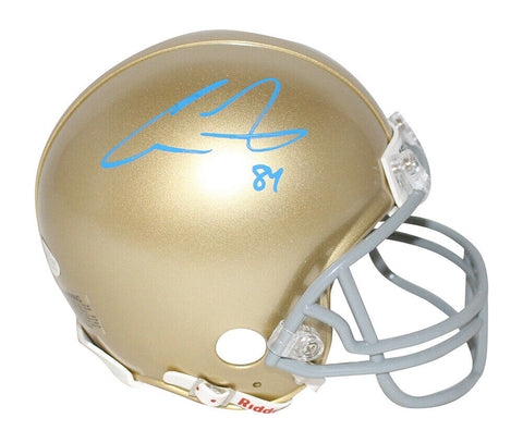 Cole Kmet Autographed/Signed Notre Dame Fighting Irish Mini Helmet BAS 30365