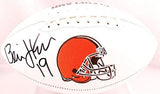 Bernie Kosar Autographed Cleveland Browns Logo Football - Beckett W Hologram