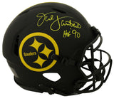 Jack Lambert Signed Pittsburgh Steelers Authentic Eclipse Helmet HOF JSA 28218