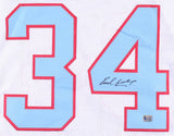 Earl Campbell Signed Houston Oilers Jersey (Fiterman Holo) All Pro Running Back