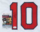 Nolan Jones Signed Indians Jersey (JSA COA) Cleveland Top Minor League Prospect