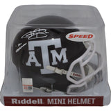 Johnny Manziel Autographed Texas A&M Aggies Maroon Mini Beckett 46477