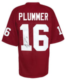 Jake Plummer Signed Red T/B Custom Football Jersey w/Snake - (SCHWARTZ COA)