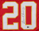 Deron Cherry Signed Kansas City Chiefs Jersey (Beckett QR Code) 6xPro Bowl DB